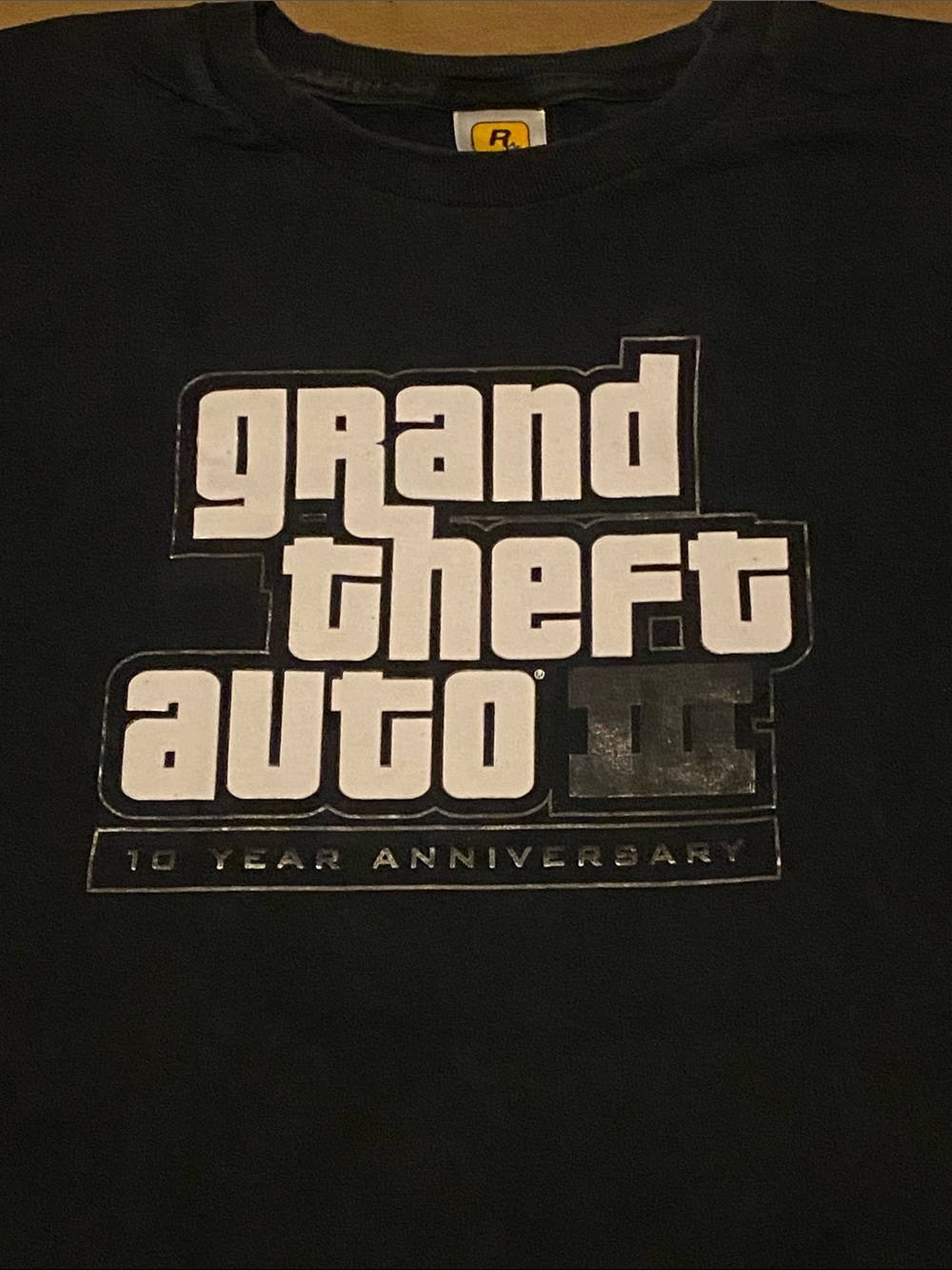 Grand Theft Auto III 10 Year Anniversary Black Logo Tee